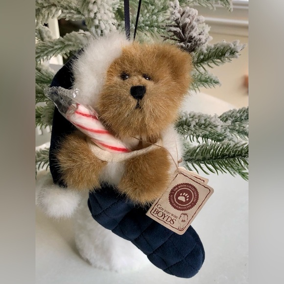 Gen-yoo-wine BOYDS “Jingle S. Stuffins” Bear - Picture 8 of 9